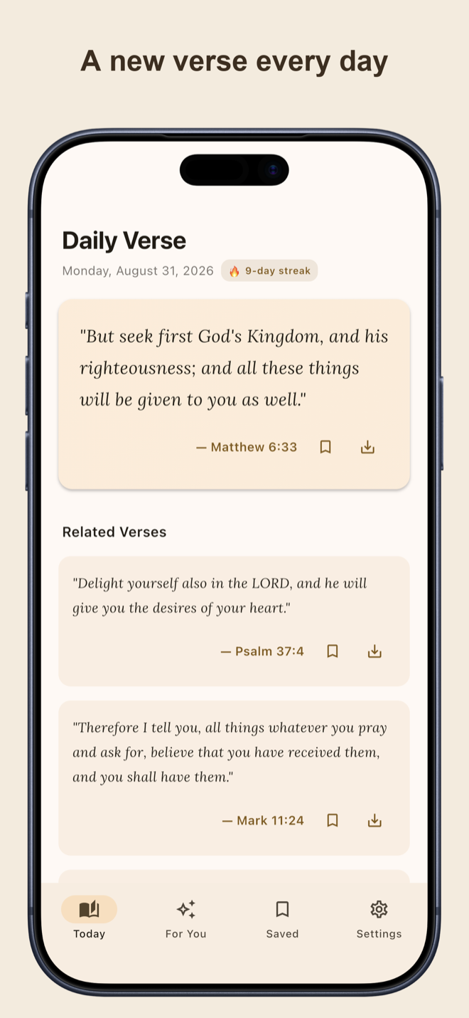 Today's verse
